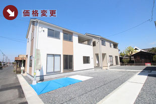 岡山県倉敷市中畝の新築一戸建て分譲住宅の外観 物件詳細ページにリンク