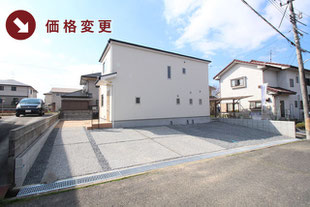 岡山県赤磐市桜が丘西の新築一戸建て分譲住宅の外観 物件詳細ページにリンク