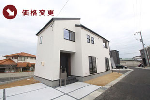 総社市西郡の新築一戸建て分譲住宅の外観 物件詳細ページにリンク