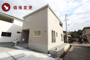 岡山市東区東平島の新築一戸建て分譲住宅の外観 物件詳細ページにリンク