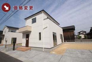 岡山県倉敷市連島町鶴新田の新築一戸建て分譲住宅の外観 物件詳細ページにリンク