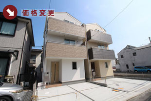 岡山県岡山市北区奉還町3丁目の新築一戸建て分譲住宅の外観 物件詳細ページにリンク