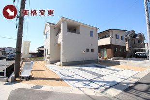 岡山県倉敷市中畝2丁目の新築一戸建て分譲住宅の外観 物件詳細ページにリンク