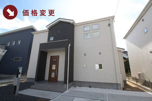 総社市中原の新築一戸建て分譲住宅の外観 物件詳細ページにリンク