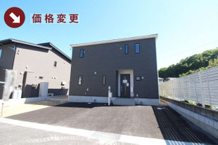 玉野市田井の新築一戸建て分譲住宅の外観 物件詳細ページにリンク