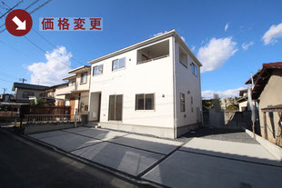 岡山県倉敷市羽島の新築一戸建て分譲住宅の外観 物件詳細ページにリンク