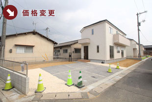 岡山市東区松新町の新築一戸建て分譲住宅の外観 物件詳細ページにリンク