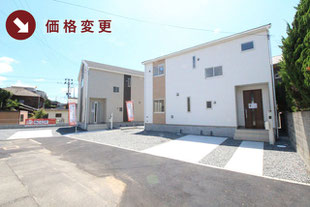 岡山県倉敷市児島下の町の新築一戸建て分譲住宅の外観 物件詳細ページにリンク