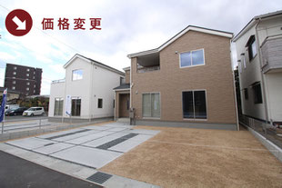岡山県倉敷市西阿知町の新築一戸建て分譲住宅の外観 物件詳細ページにリンク
