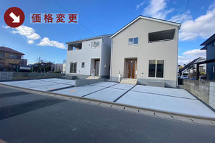 岡山市東区東平島の新築一戸建て分譲住宅の外観 物件詳細ページにリンク