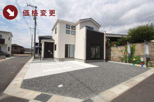 倉敷市林の新築一戸建て分譲住宅の外観 物件詳細ページにリンク