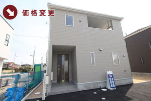 岡山市東区西大寺浜の新築一戸建て分譲住宅の外観 物件詳細ページにリンク
