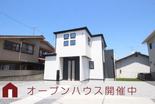 岡山市中区海吉の新築一戸建て分譲住宅の外観 物件詳細ページにリンク