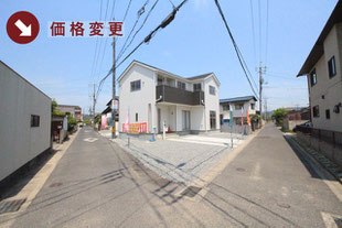 岡山県倉敷市北畝の新築一戸建て分譲住宅の外観 物件詳細ページにリンク