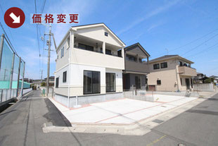倉敷市西阿知町の新築一戸建て分譲住宅の外観 物件詳細ページにリンク