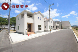 岡山市北区西辛川の新築一戸建て分譲住宅の外観 物件詳細ページにリンク