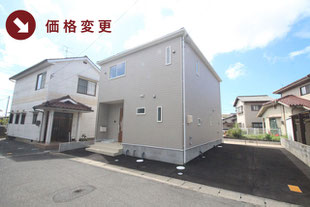 岡山市東区金岡西町の新築一戸建て分譲住宅の外観 物件詳細ページにリンク
