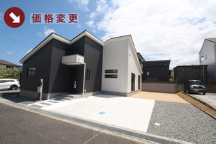 赤磐市桜が丘東の新築一戸建て分譲住宅の外観 物件詳細ページにリンク