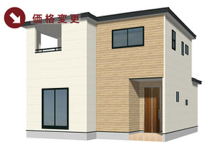 倉敷市連島町鶴新田の新築一戸建て分譲住宅の外観 物件詳細ページにリンク