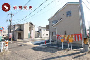 岡山県倉敷市水江の新築一戸建て分譲住宅の外観 物件詳細ページにリンク