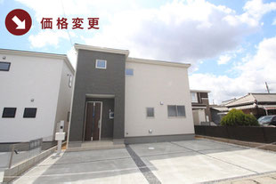 倉敷市宮前の新築一戸建て分譲住宅の外観 物件詳細ページにリンク