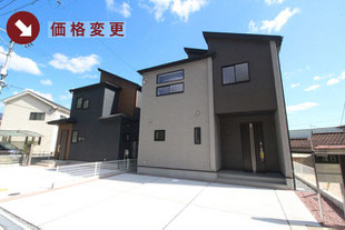 岡山市中区円山の新築一戸建て分譲住宅の外観 物件詳細ページにリンク