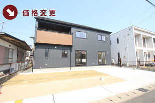 岡山市南区藤田の新築一戸建て分譲住宅の外観 物件詳細ページにリンク
