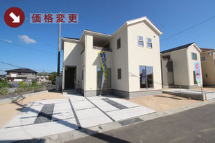 岡山県総社市溝口の新築一戸建て分譲住宅の外観 物件詳細ページにリンク