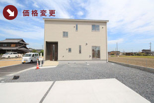 岡山県倉敷市連島町鶴新田の新築一戸建て分譲住宅の外観 物件詳細ページにリンク