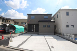 倉敷市東富井の新築一戸建て分譲住宅の外観 物件詳細ページにリンク