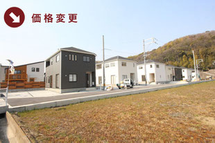 岡山県倉敷市福田町福田の新築一戸建て分譲住宅の外観 物件詳細ページにリンク