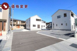 岡山県倉敷市北畝の新築一戸建て分譲住宅の外観 物件詳細ページにリンク