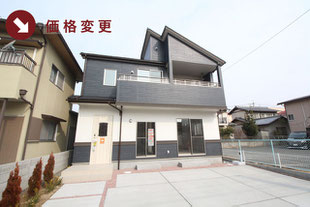 岡山市東区東平島の新築一戸建て分譲住宅の外観 物件詳細ページにリンク