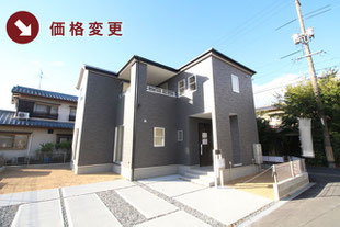 岡山県倉敷市大内の新築一戸建て分譲住宅の外観 物件詳細ページにリンク