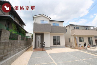 赤磐市山陽4丁目の新築一戸建て分譲住宅の外観 物件詳細ページにリンク
