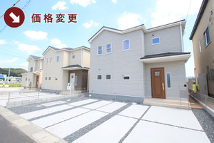 岡山県赤磐市町苅田の新築一戸建て分譲住宅の外観 物件詳細ページにリンク