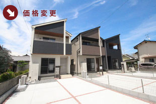 岡山市東区金岡西町の新築一戸建て分譲住宅の外観 物件詳細ページにリンク