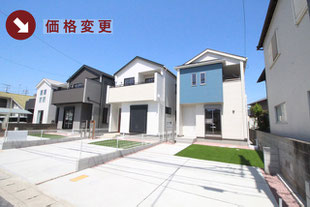 岡山市中区兼基の新築一戸建て分譲住宅の外観 物件詳細ページにリンク