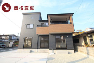 岡山市中区山崎の新築一戸建て分譲住宅の外観 物件詳細ページにリンク