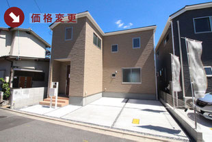 岡山県岡山市中区円山の新築一戸建て分譲住宅の外観 物件詳細ページにリンク