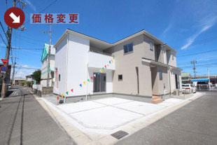 岡山市南区並木町2丁目の新築一戸建て分譲住宅の外観 物件詳細ページにリンク