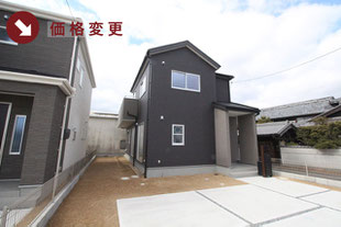 岡山市中区江並の新築一戸建て分譲住宅の外観 物件詳細ページにリンク