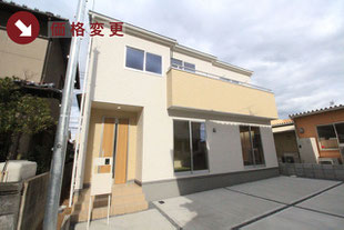 岡山県岡山市南区千鳥町の新築一戸建て分譲住宅の外観 物件詳細ページにリンク