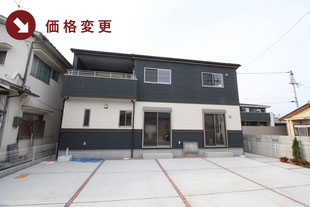 岡山市中区下の新築一戸建て分譲住宅の外観 物件詳細ページにリンク