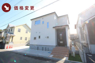 赤磐市桜が丘東の新築一戸建て分譲住宅の外観 物件詳細ページにリンク