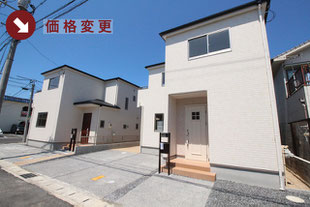 岡山県岡山市南区築港新町の新築一戸建て分譲住宅の外観 物件詳細ページにリンク