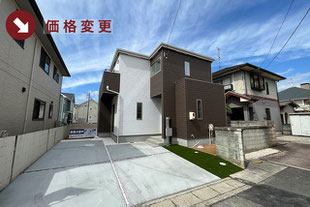 岡山市南区浜野の新築一戸建て分譲住宅の外観 物件詳細ページにリンク