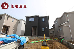 岡山市北区一宮の新築一戸建て分譲住宅の外観 物件詳細ページにリンク
