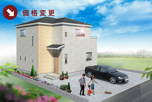 岡山県岡山市東区益野町の新築一戸建て分譲住宅の外観 物件詳細ページにリンク