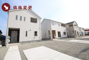 岡山県倉敷市亀島の新築一戸建て分譲住宅の外観 物件詳細ページにリンク